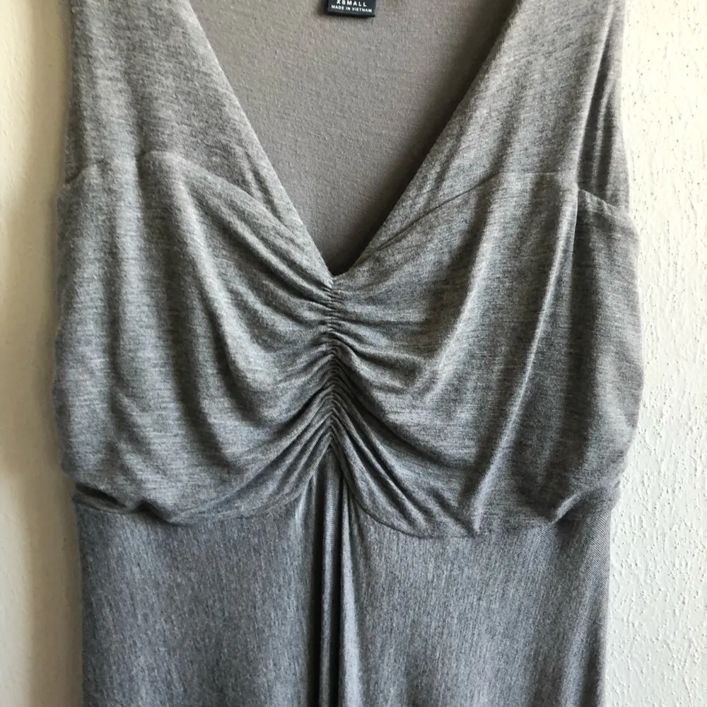 Anthropologie Maeve Dress Sleeveless Knit Midi Heather Grey Handkerchief Hem XS - Image 8