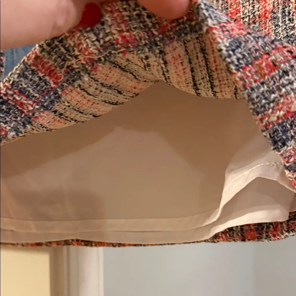 House of Harlow 1960 Red and Blue Tweed A - Image 5