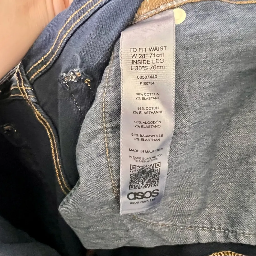 Asos Farleigh High Rise Slim Fit Jeans - Image 5