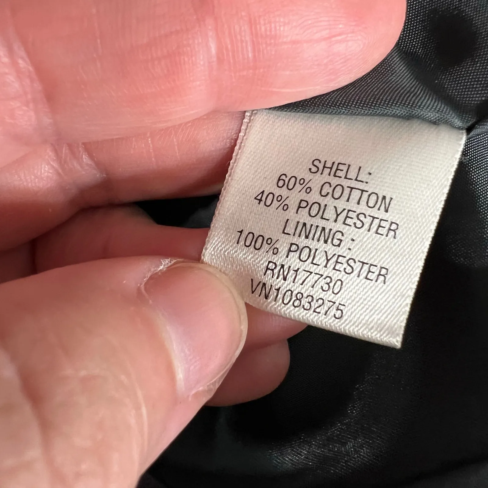 Vintage Merona Womens Dress Coat Jacket Button Close Collared Buckle Cuff Black - Image 10