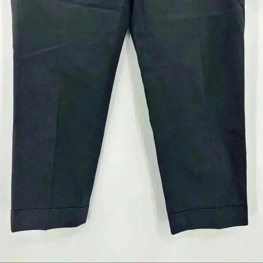 Ann Taylor‎ Women's Black Cotton Casual Dressy Lightweight Chino Pants Size 6 - Image 5