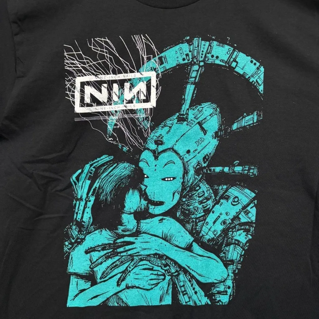 Nine Inch Nails 2005 “With Teeth Tour” Industrial Rock Band Graphic T-Shirt Size Large - Image 2