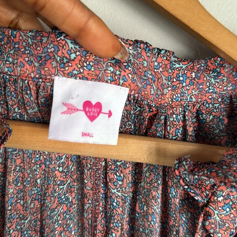 Buddy Love Greta Maxi Dress Small Pink - Image 7