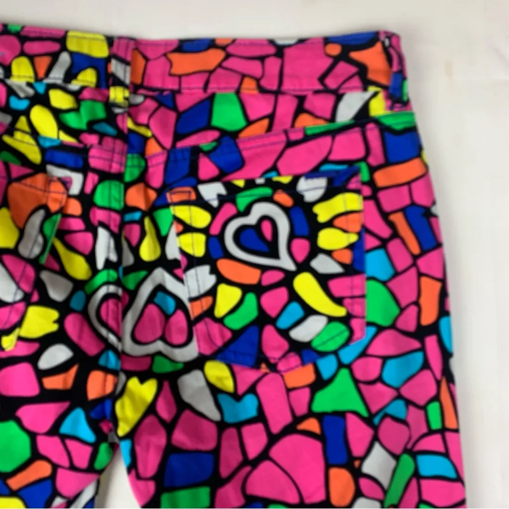 Nanette Lepore size 9 Lamour Multicolor Abstract skinny jeans jeggings colorful - Image 10