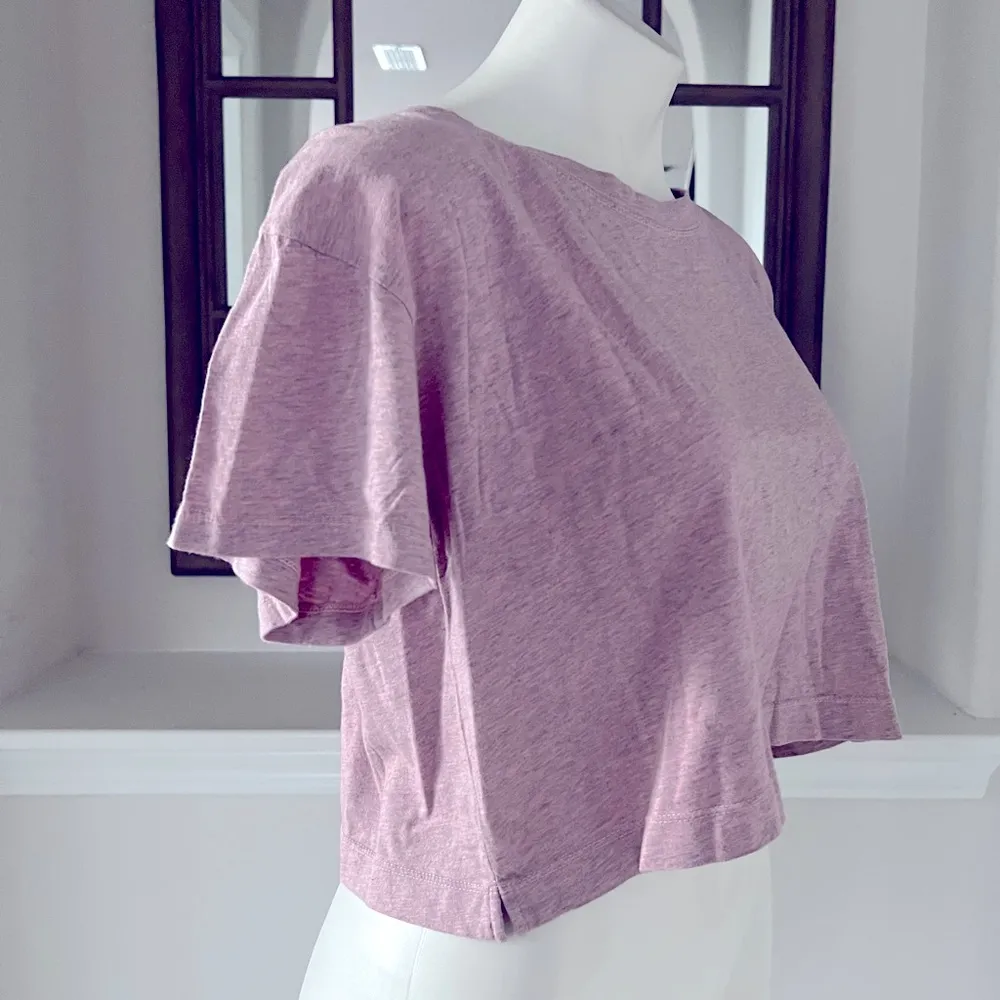 Sundown Rosemary 2-Piece Cropped Tee & Scrunchie Pink Heather Size XL NWT - Image 6