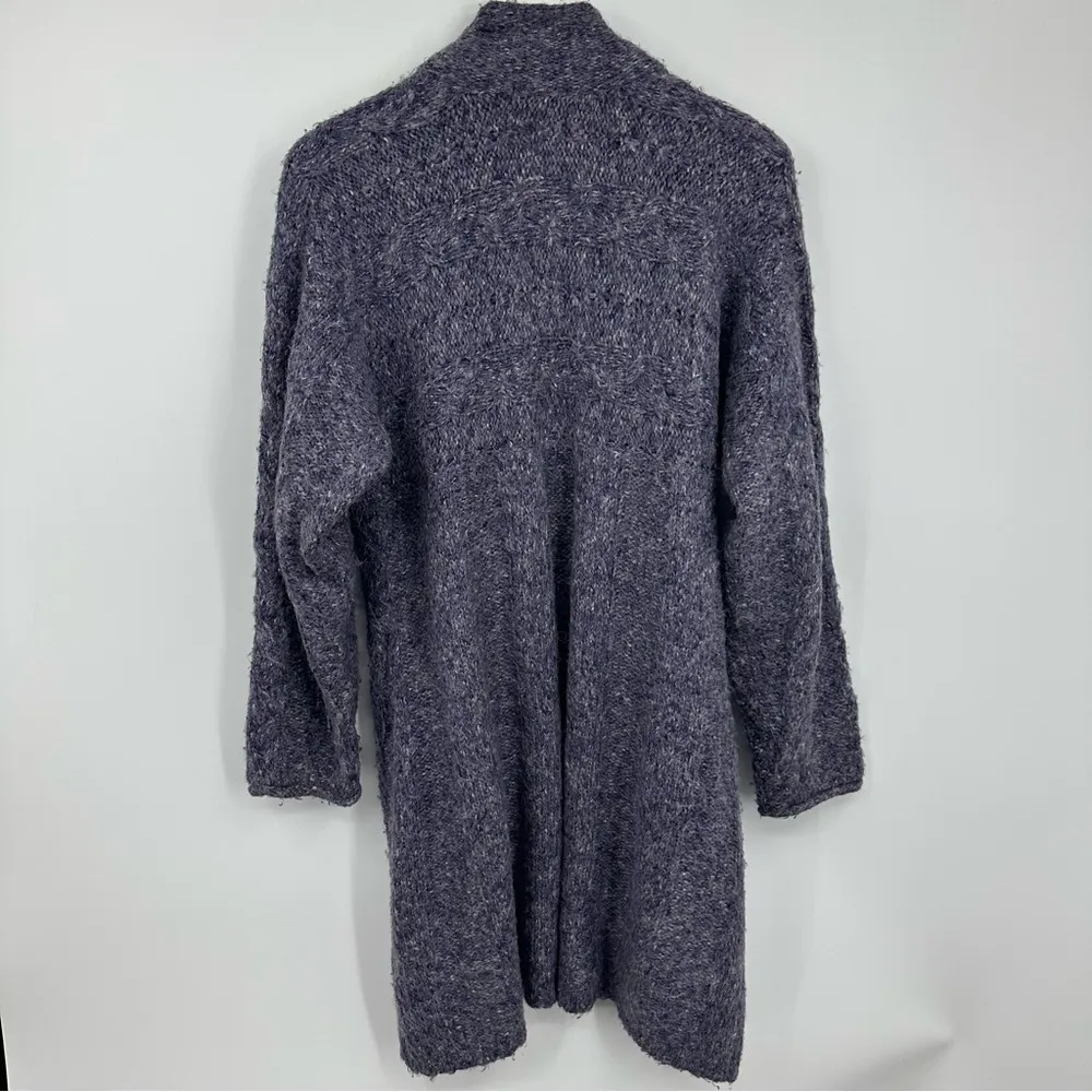 Vintage Y2K Fairycore Purple Sweater Cardigan Size Large Whimsical Goth - Image 8