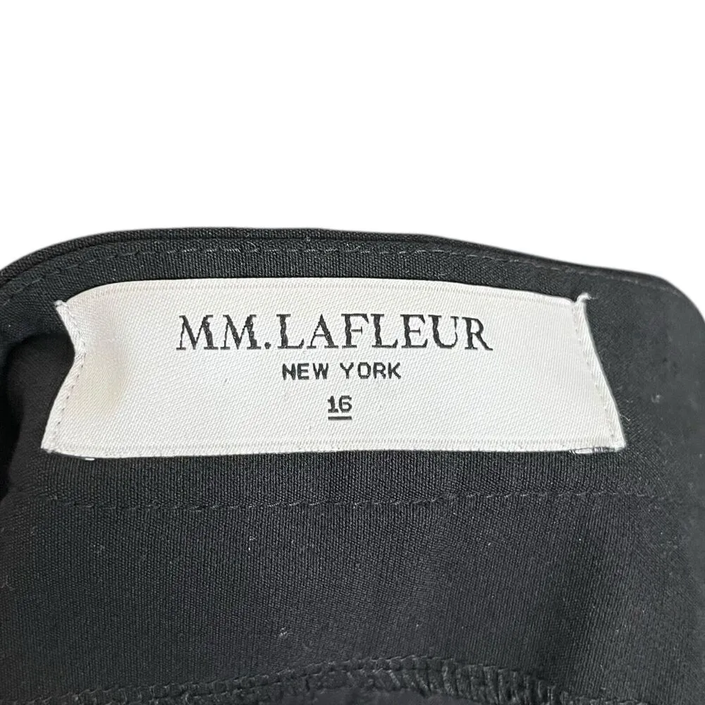 MM LaFleur Foster Dress Pants Black Women’s Size 16 Stretch Zip Career Trousers - Image 11