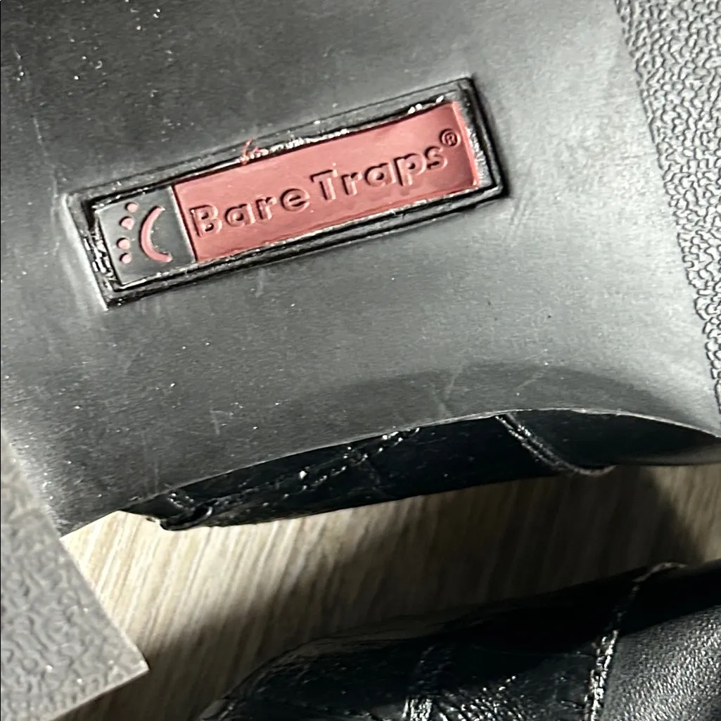 BareTraps Black Leather “Coupe” Slip-On Shoes Size 7.5 Medium - Image 11