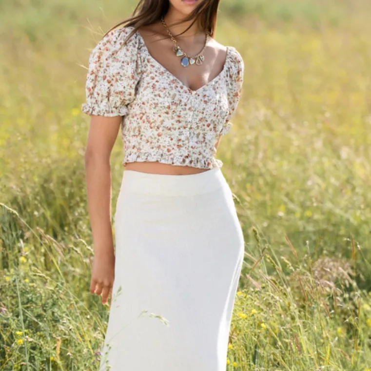 NEW Altar’d State Embroidered Floral Corset Top XXL NWT - Image 2