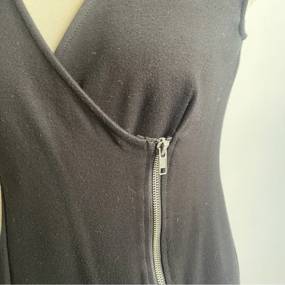 Vivienne Tam Minimalist Black Sleeveless Stretch Zipper Mini Dress Avant Garde 2 - Image 4