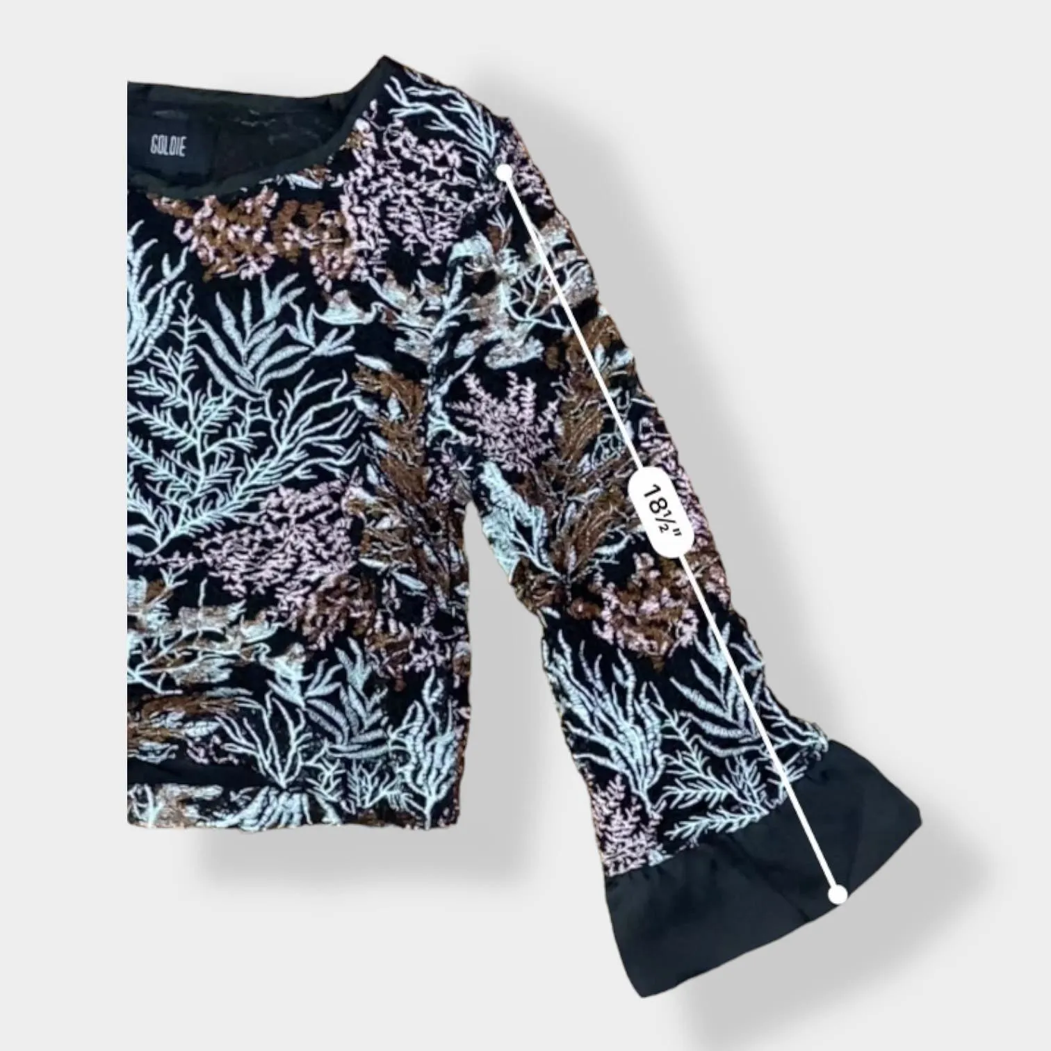 Goldie Enchanted Garden Lace‎ Top Size M - Image 5