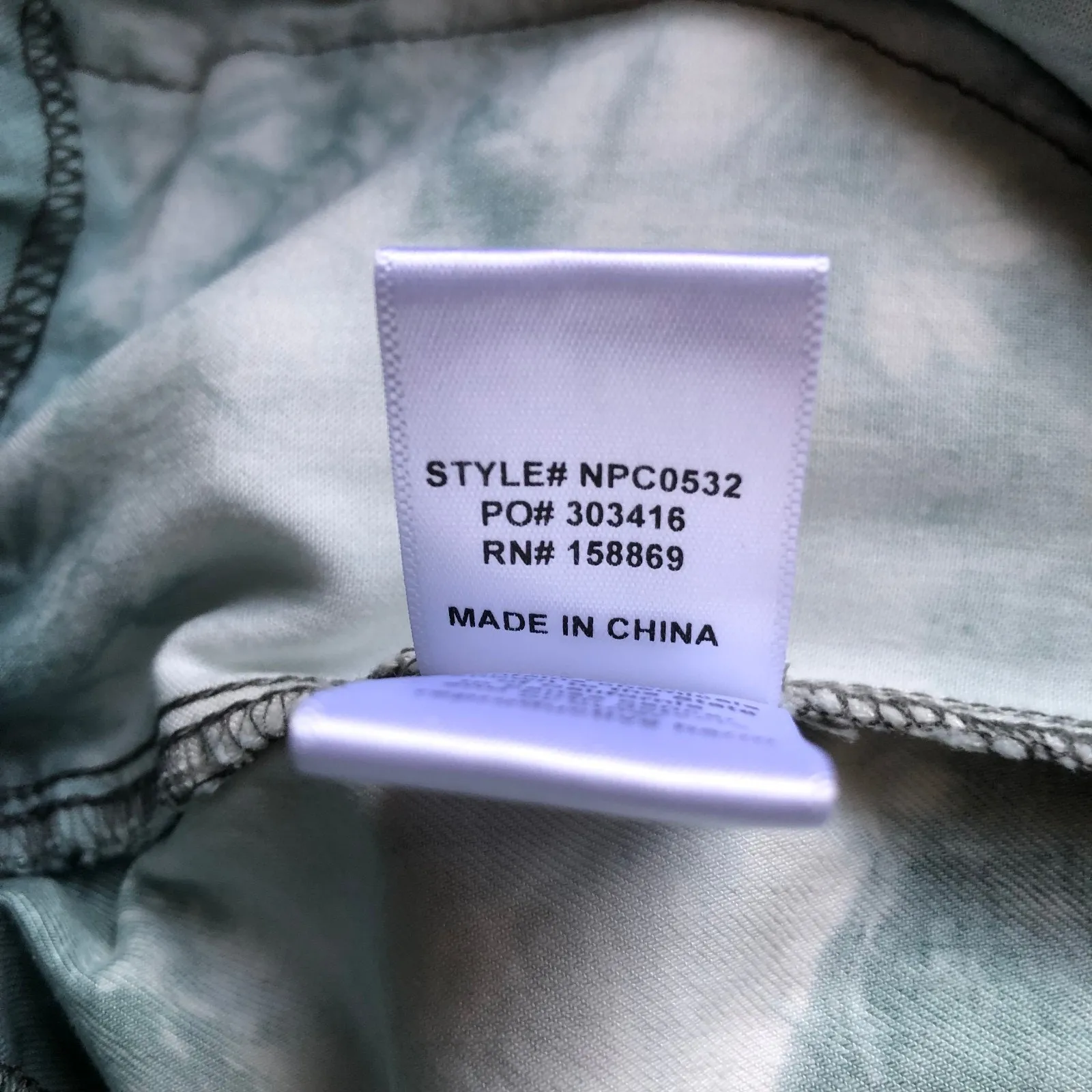 Promesa Tie Dye Cargo Jogger Pants Teal White Drawstring Women's Size Small - Image 11