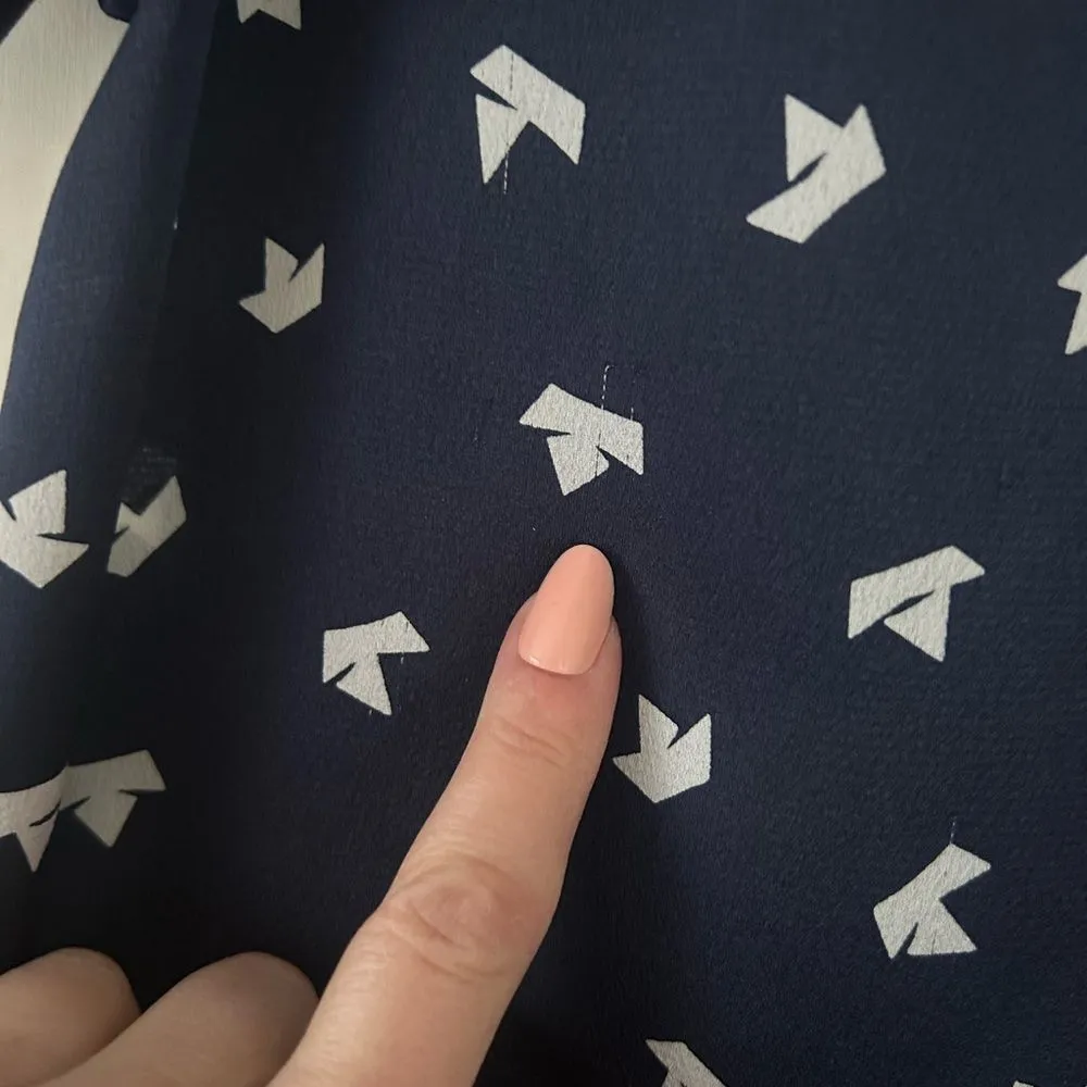 Kate Spade Blue Patterned Blouse - Image 7