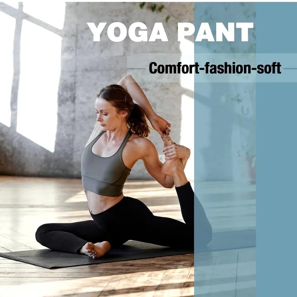 High Waisted Black Leggings L/XL with Pockets Buttery Soft Pants Yoga OC1 Size undefined - Image 5
