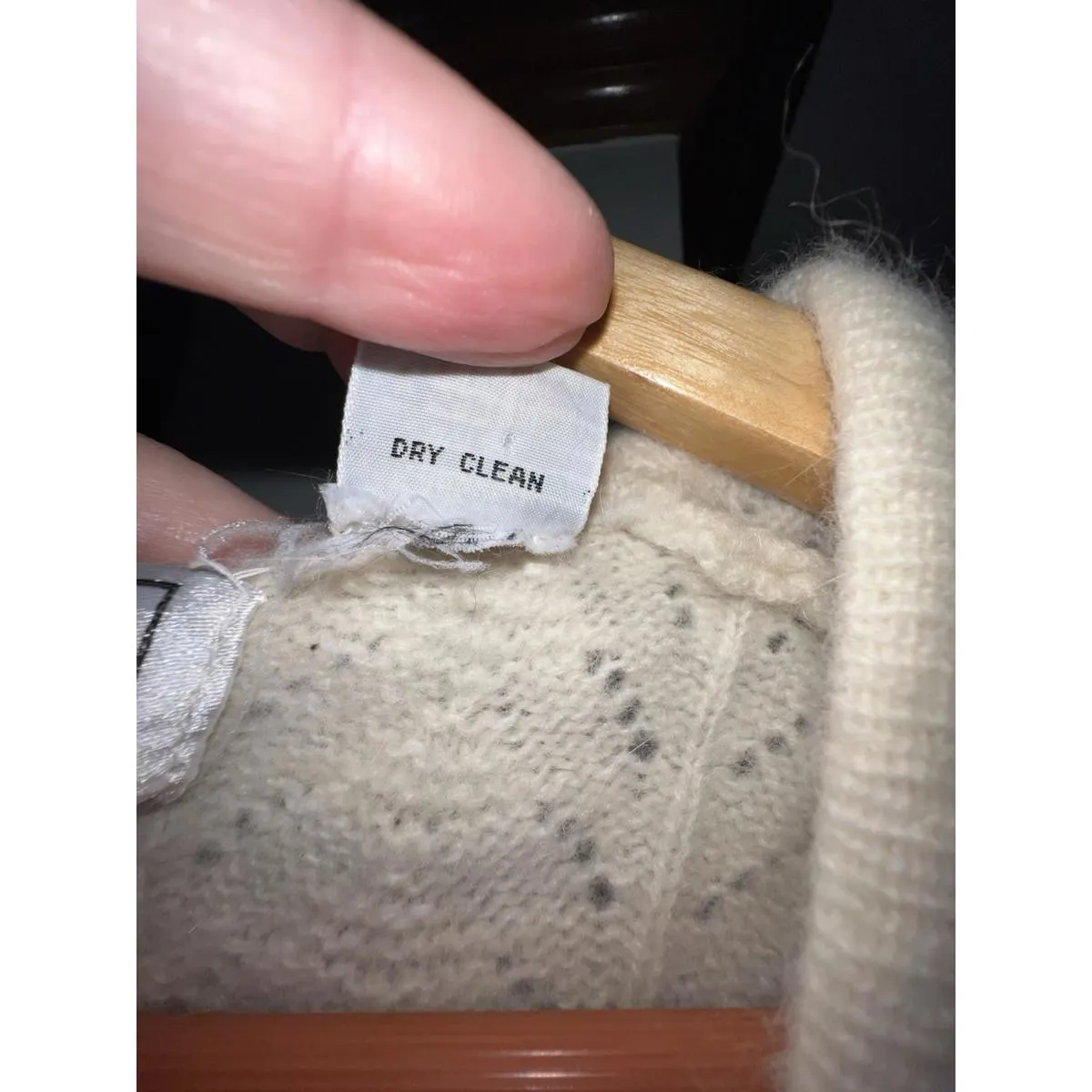 VTG 1970s Evan-Picone Angora Wool Knit Button Sweater Vest Hong Kong Medium - Image 8