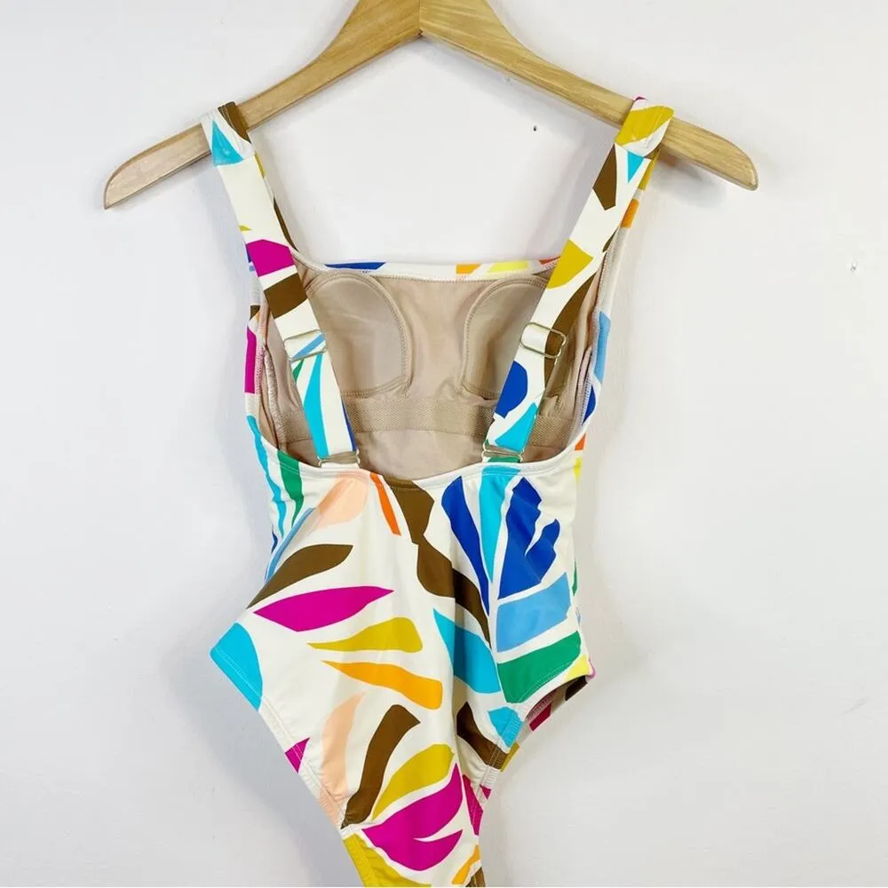 Tabitha Brown x Target Colorful Tropical One Piece Swimsuit Bathing suit XXS new - Image 7
