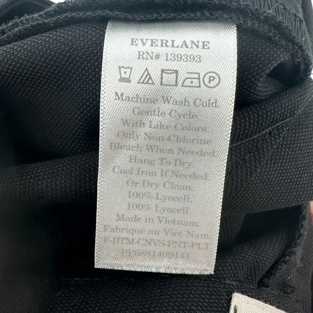 Everlane The‎ Put-Together Pleat Pants Trousers Draped Lyocell Black Size 2 - Image 10