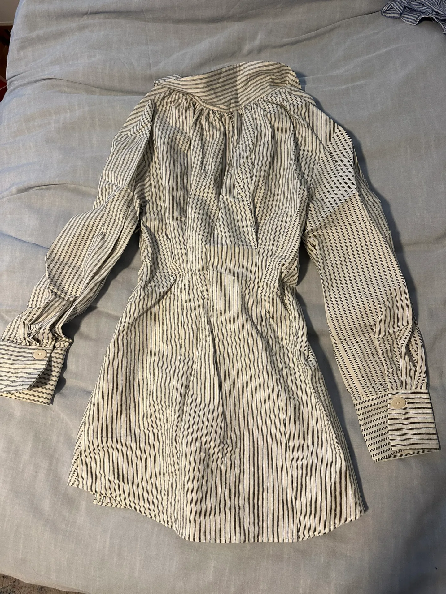 Striped Shirt Dress - Image 2