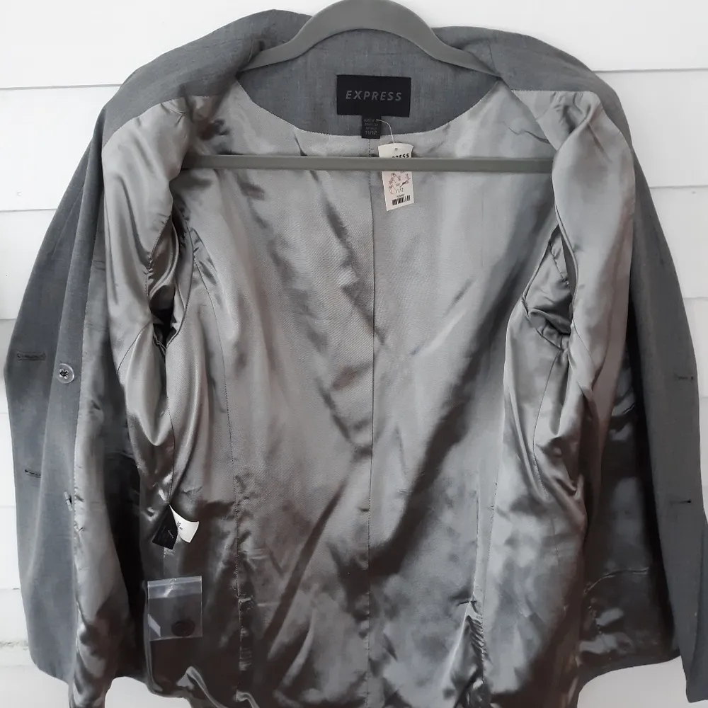 Express Gray Blazer NWT - Image 6