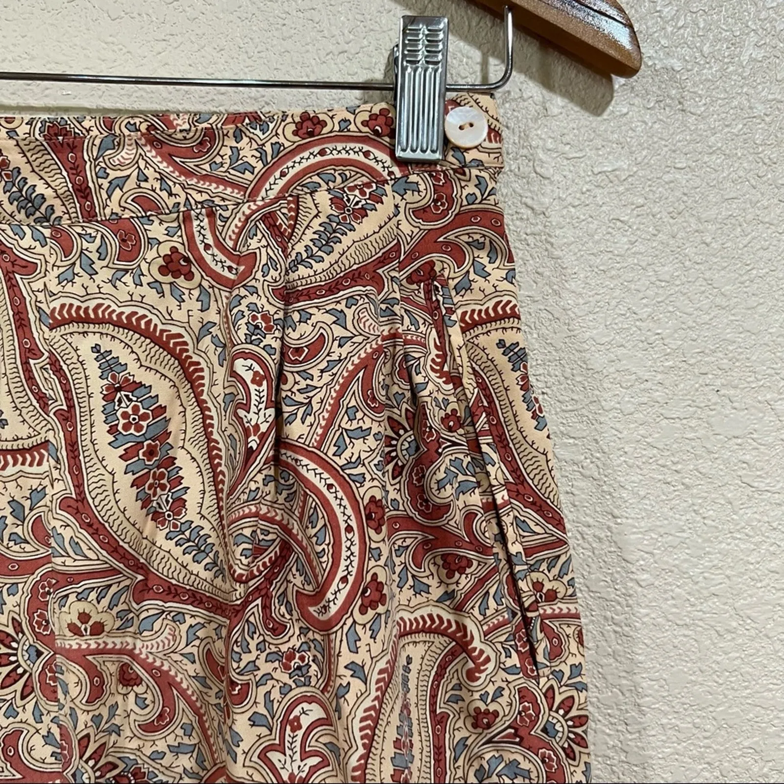 Adrienne Vittadini Collection paisley silk grandmacore pants - Image 2