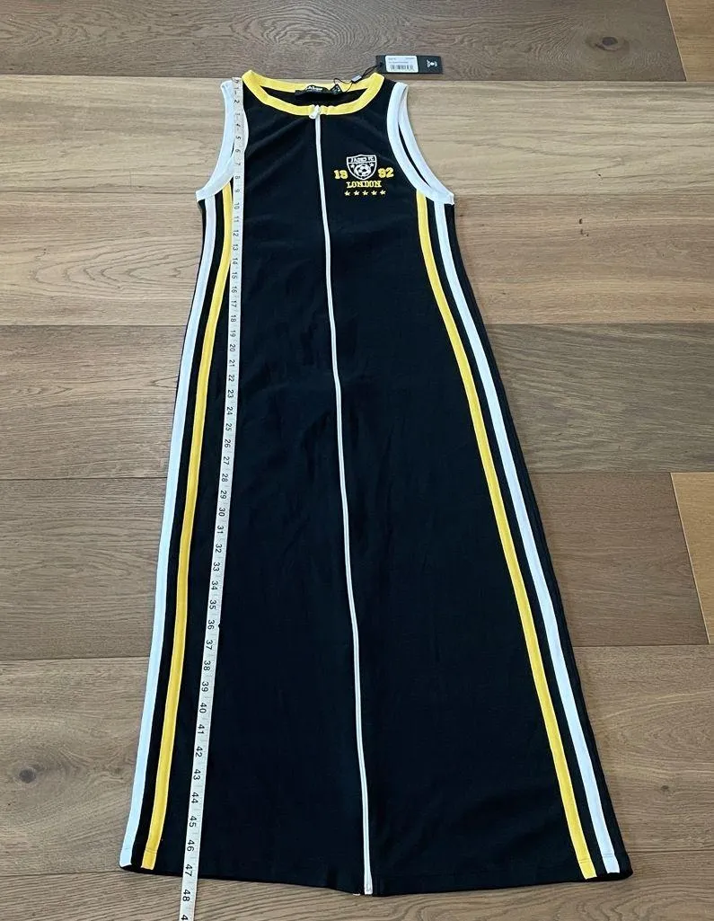 Jaded London Zip Through Maxi Dress in Black Size 6 US NWT - Image 4