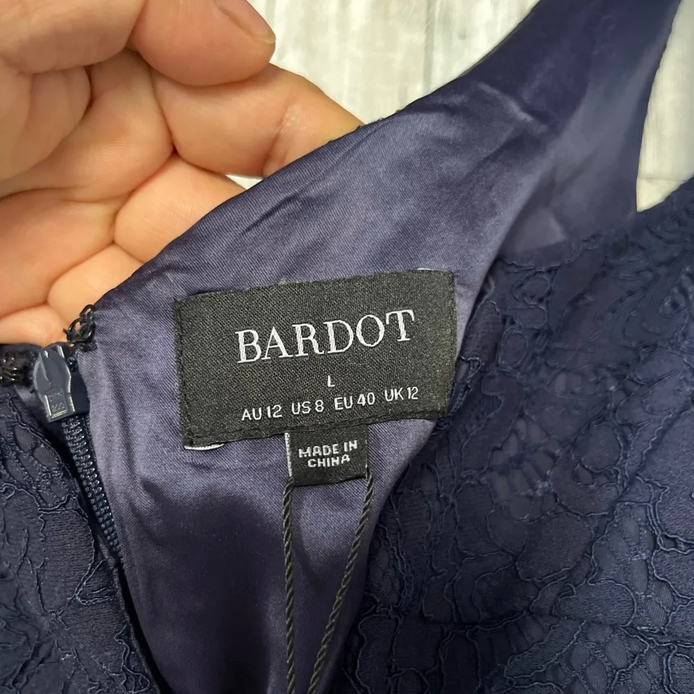 Bardot Womens Plunging Midi Semi-Formal Cocktail and Party Dress BHFO 0754 SZ L - Image 9