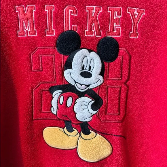 VTG 90s Disney Store Fleece Sweatshirt Mickey #28 Size XXL - Image 2