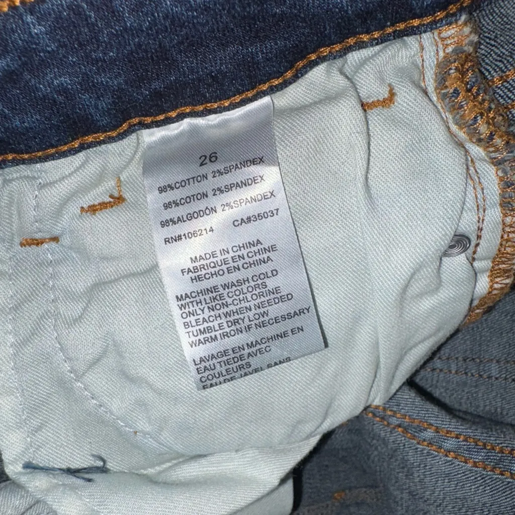 NWT Sam Edelman The Kitten Mid Rise Skinny Ankle Dark Wash Jeans Women Size 2/26 - Image 6