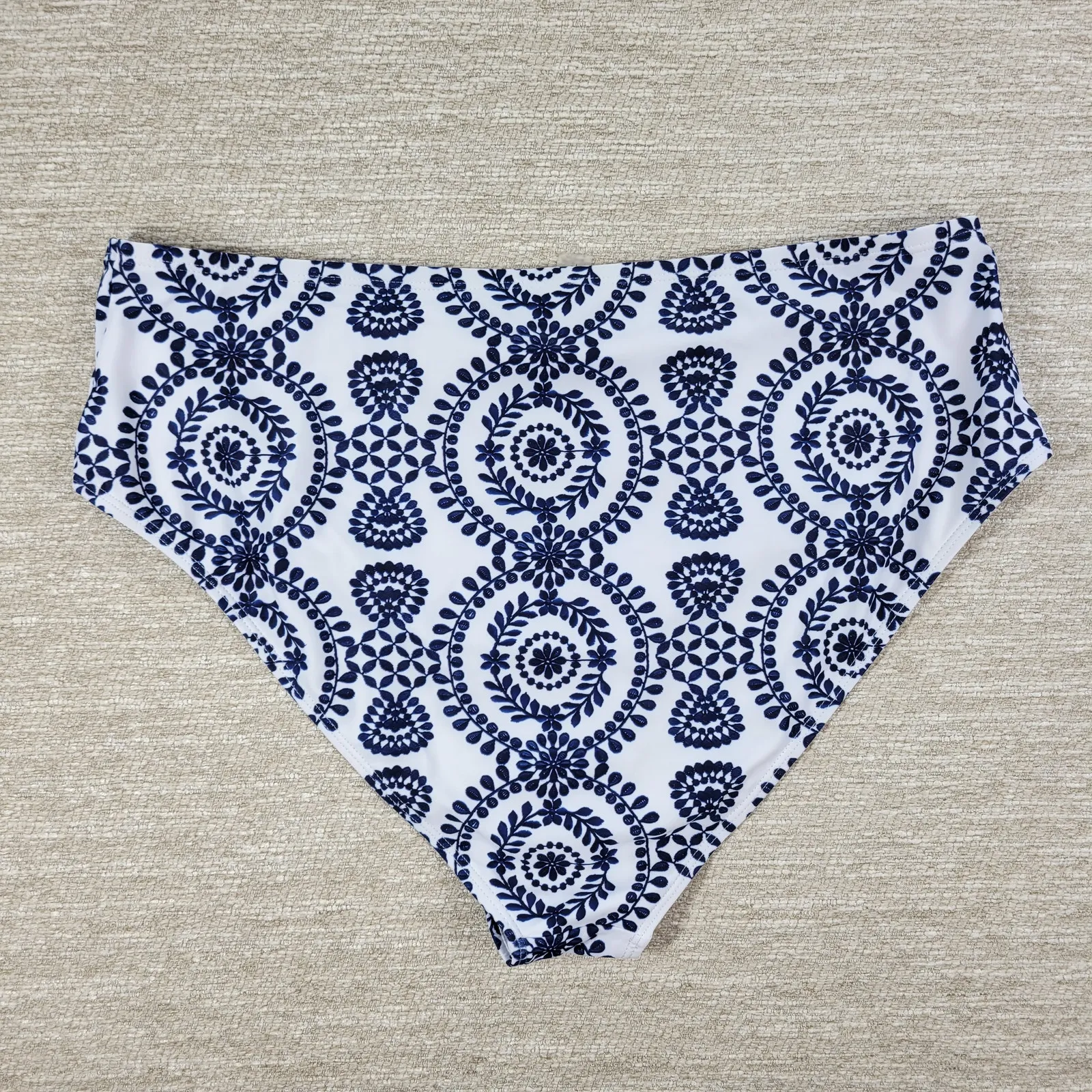 Bikini Swimwear Womens 4XL Blue‎ White Keyhole Soft Padding Swim Beach Summer Blue Size 4X - Image 12