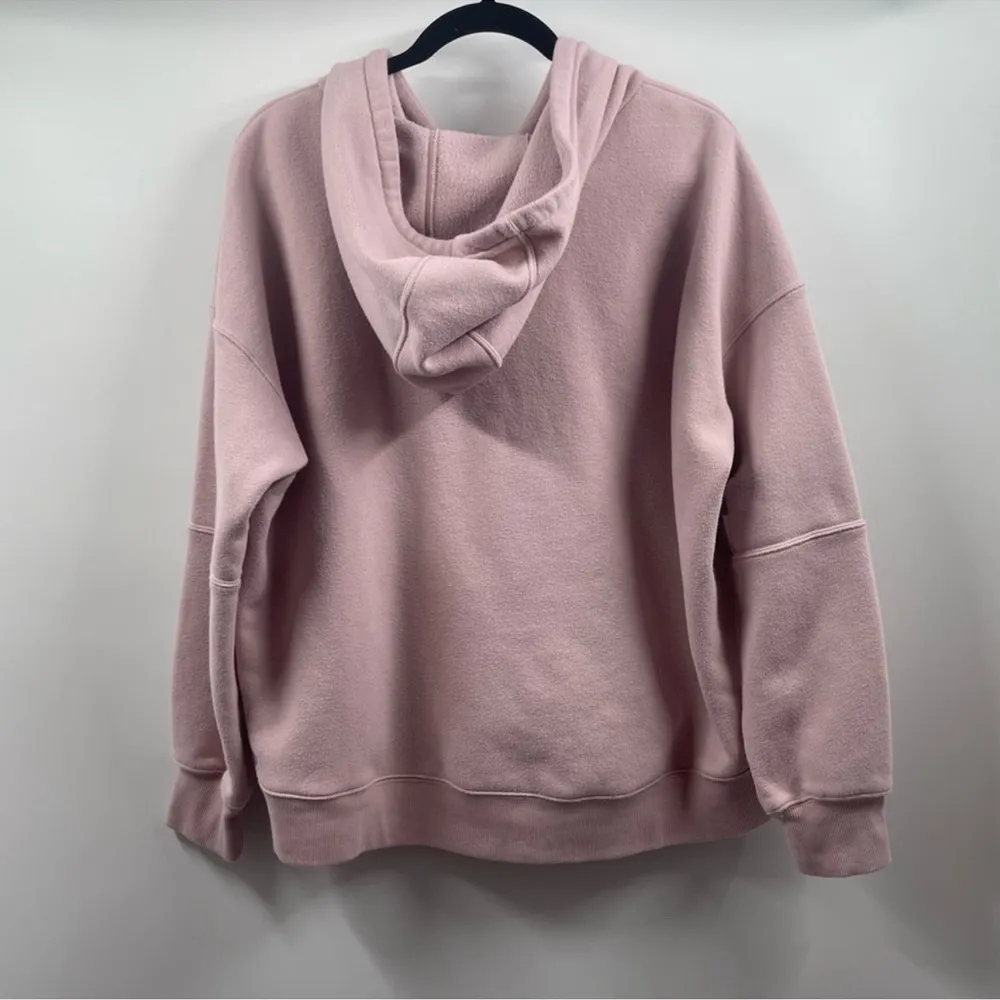 Women’s Nordstrom Zella pullover comfy loungewear cotton pink hoodie size xl - Image 3