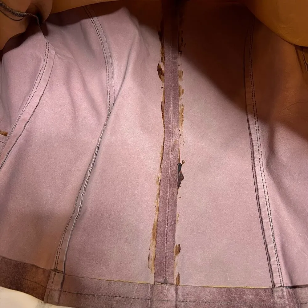 Vintage Oshwahkon suede blazer Tan Size 8 - Image 9