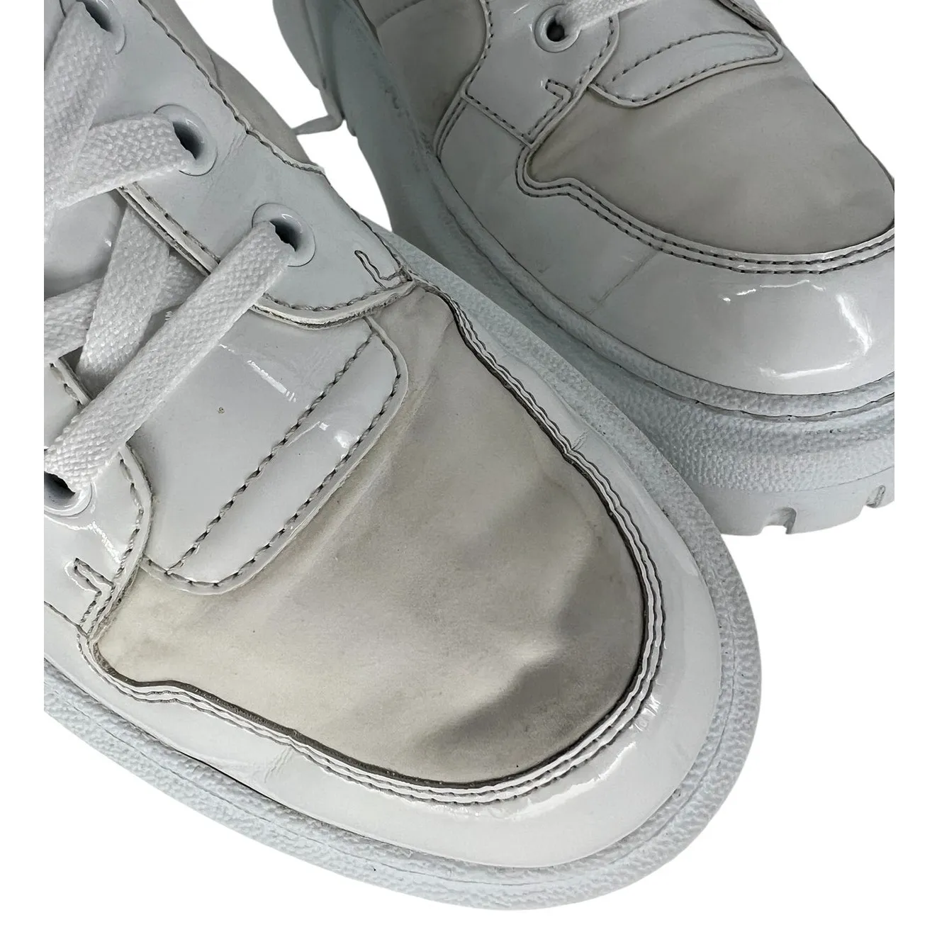 Christian Dior Nylon Fabric D-Player High Top Sneakers White Grey - Image 8