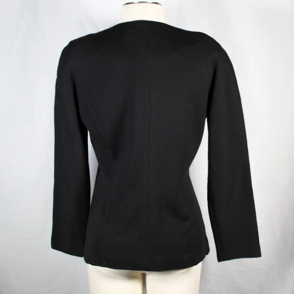 Vintage 1980s 1990s Designer Adrienne Vittadini Wool Blazer Jacket Colorful - Image 5