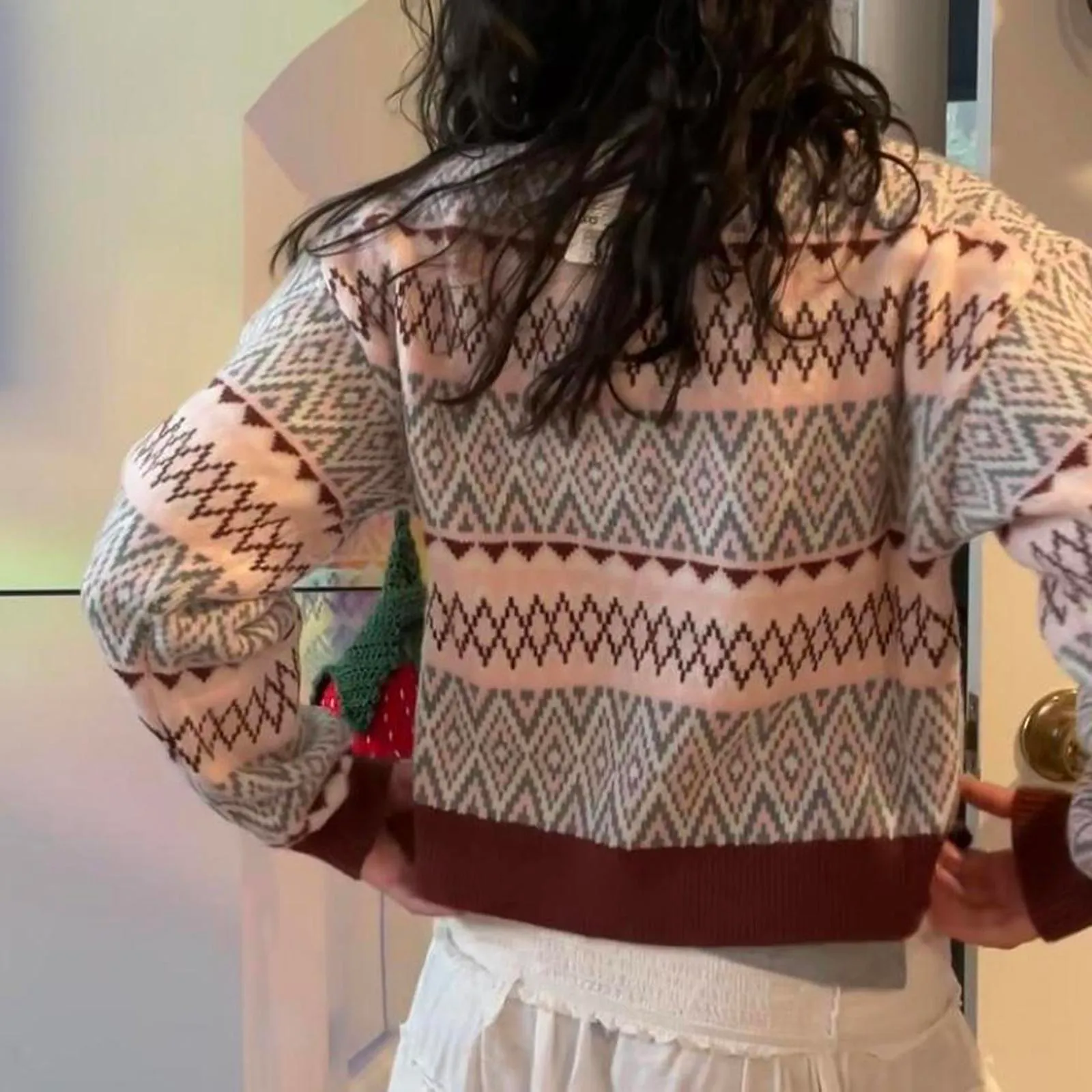 jw anderson uniqlo fair isle sweater size xxs. bnwt Brown - Image 2