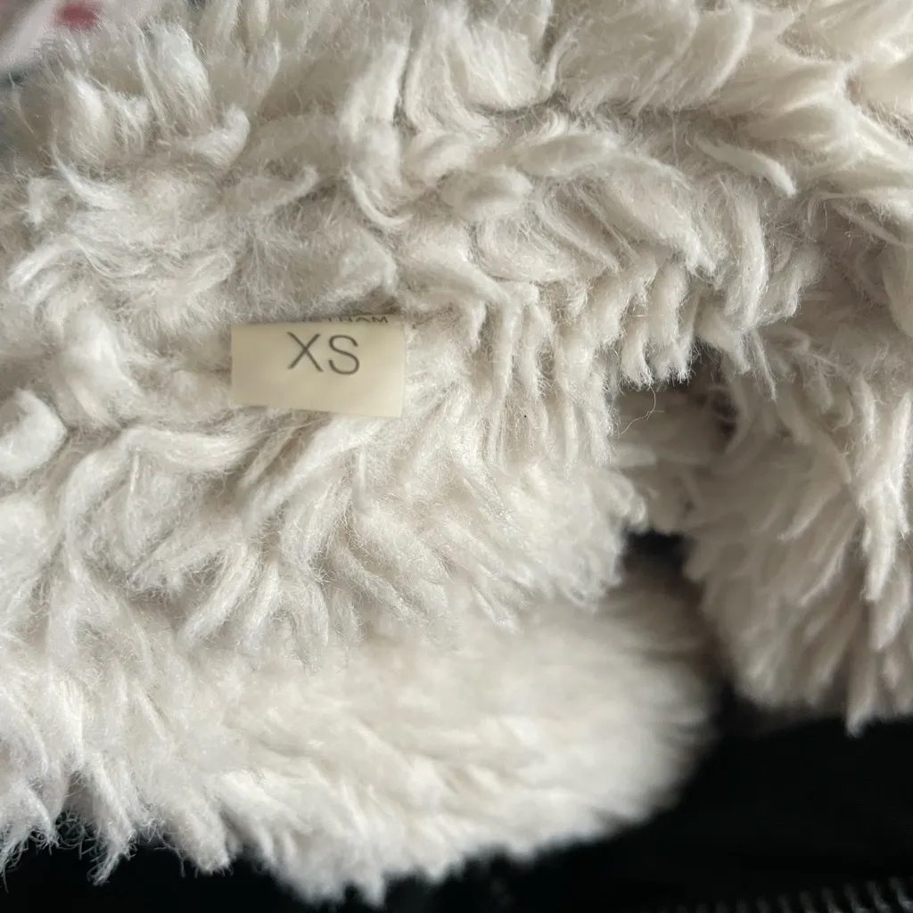 S13 New York Ultra Tech Field Anorak Parka Sherpa Lined Fur Hood Coat Jacket Black Size XS - Image 4