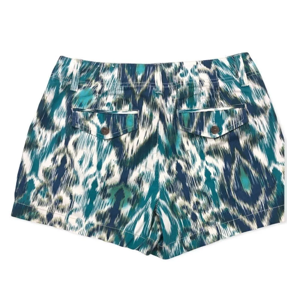 Sonoma abstract print blue teal 3.5” size 10 shorts - Image 2