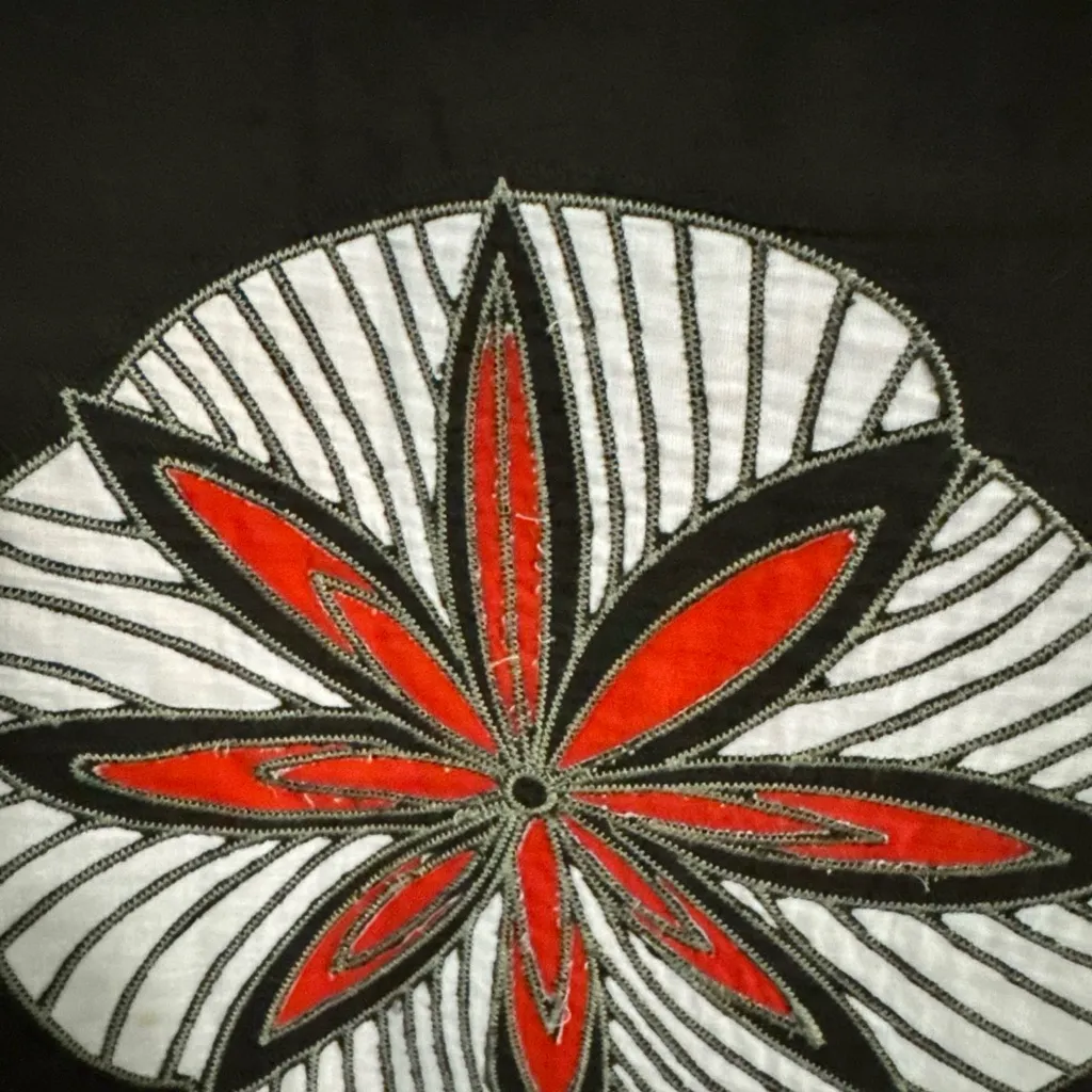 Etcetera Women's Brown Cotton Skirt With Floral Embroidery Size 12 - Image 2