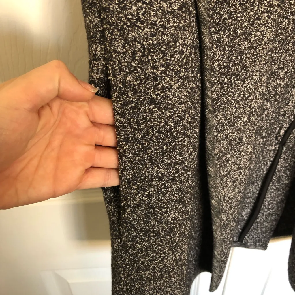 Vince Heather Grey Draped Sleeveless Wool Blend Casual Vest Size XS - Image 4