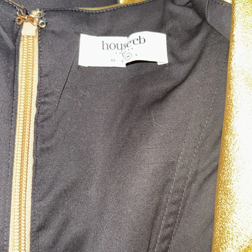 House of CB Karia Gold Corset Top sz M - Image 5