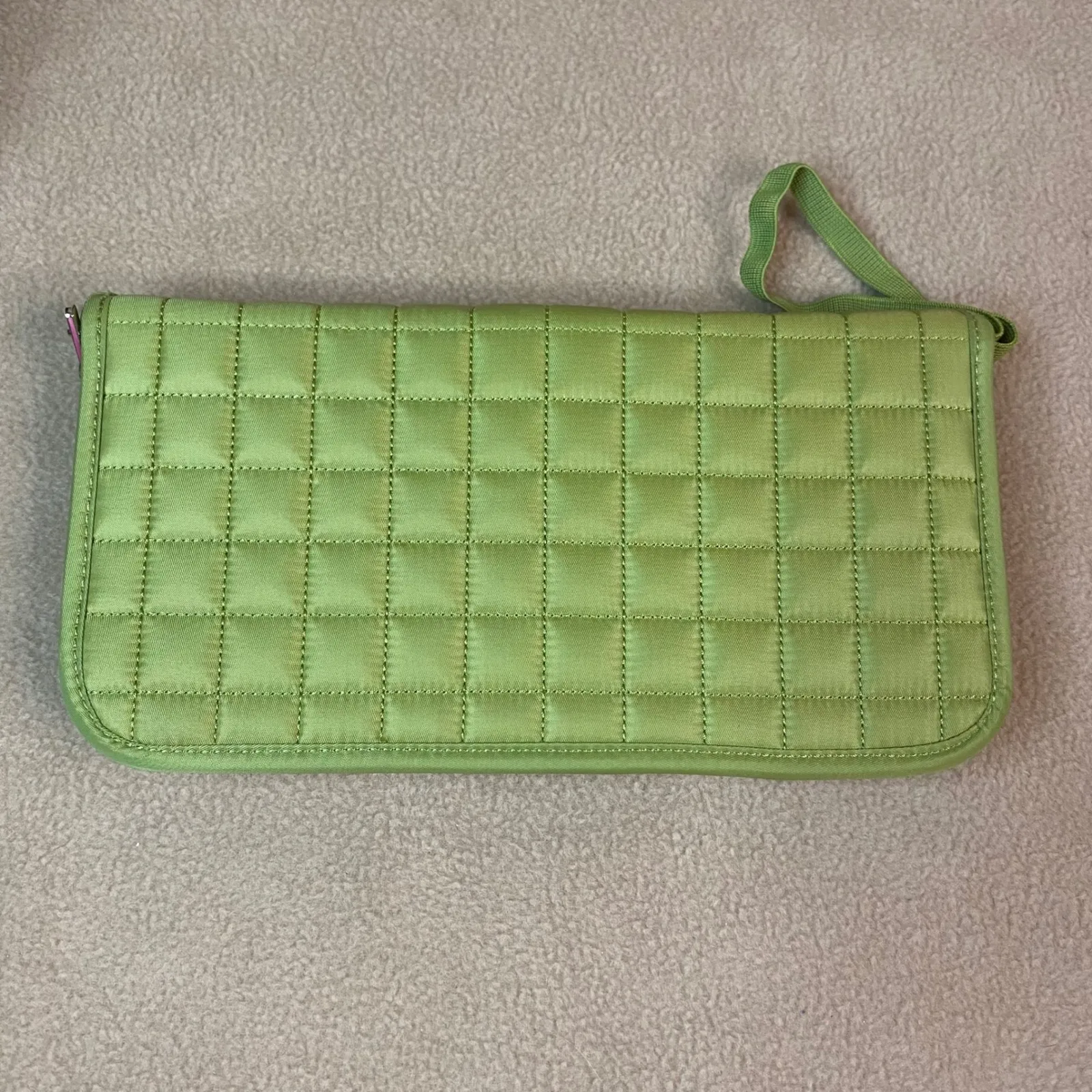 Lug Puddle Jumper Tote‎ Passport Travel Wallet Organizer Jewelry Pouch Set Green - Image 12