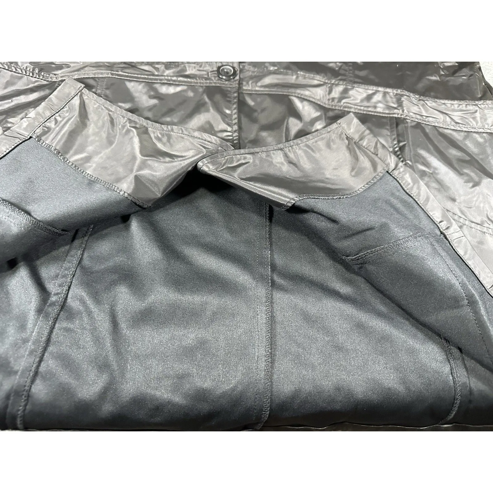 CW Sport Women's Plus Size 2X Black Trench Coat Rain Jacket Mid - Image 7