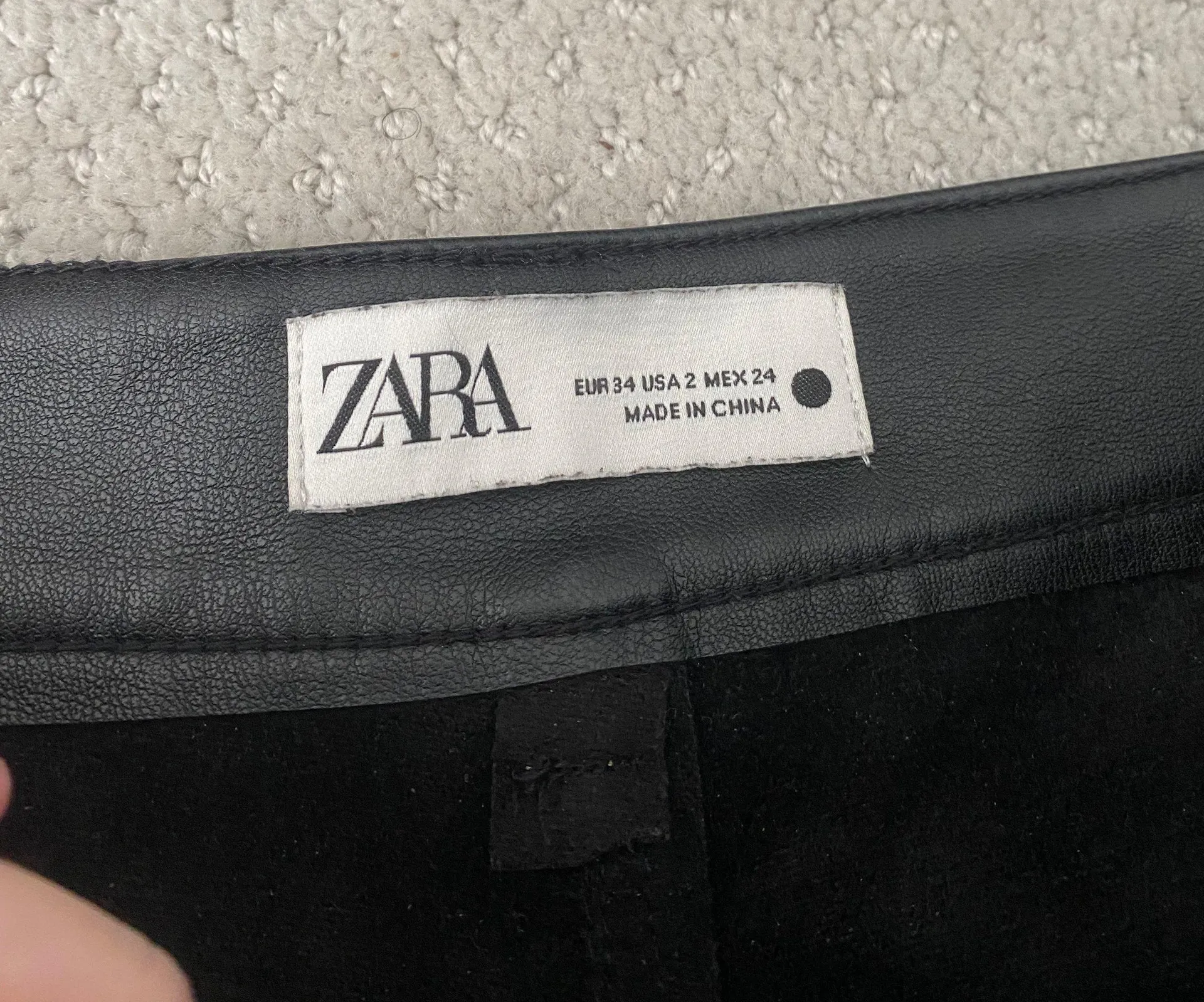 ZARA Leather Pants - Image 3