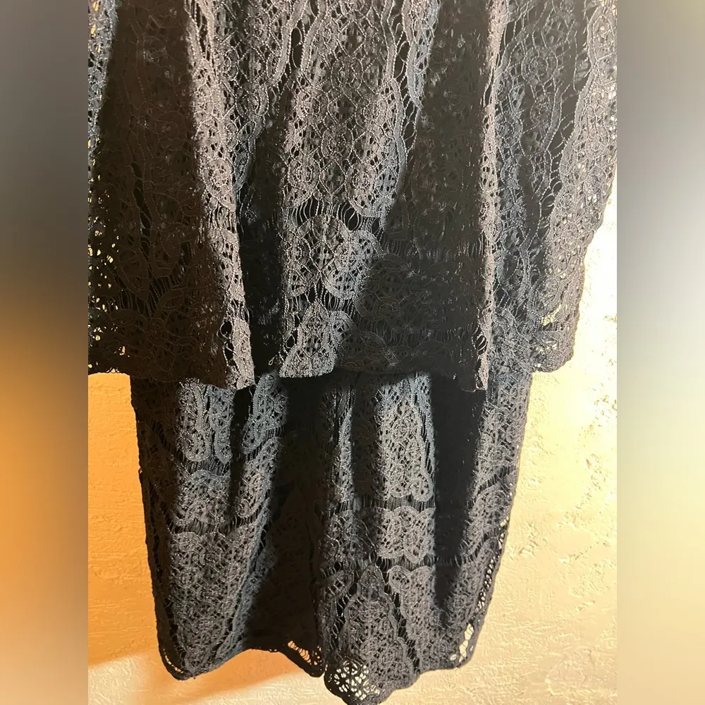 Mossimo Supply Co. Black Lace Romper Size M - Image 4