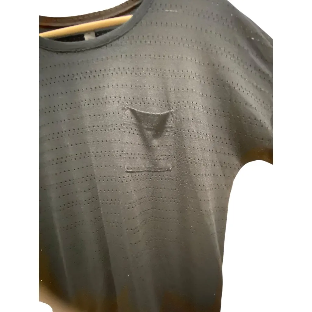 Beyond Yoga Eyelet Tee Shirt Black Size M - Image 9