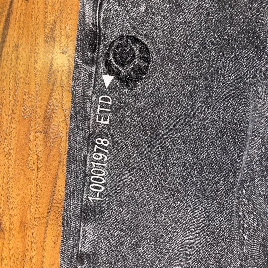 MNWKA BROOKLYN NEW YORK Mishka Black Graphic woman’s Jeans pants vintage large - Image 4