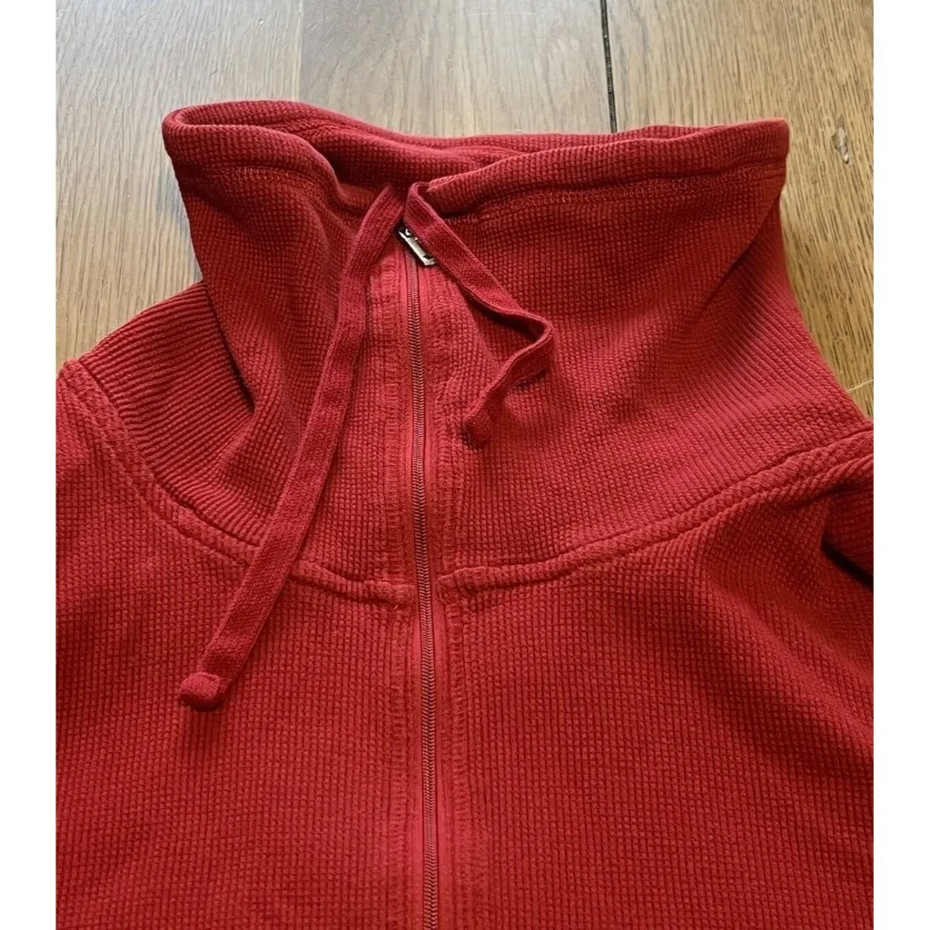 Lauren Ralph Lauren‎ Active Sweater Women Size Measured Red Embroidred 1/4 Zip - Image 6