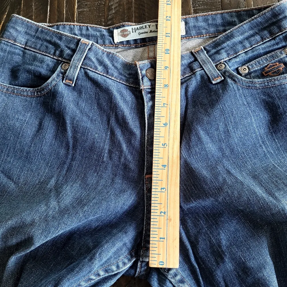 Vintage Harley Davidson Jeans Women's Size 4 Regular Blue - Image 12