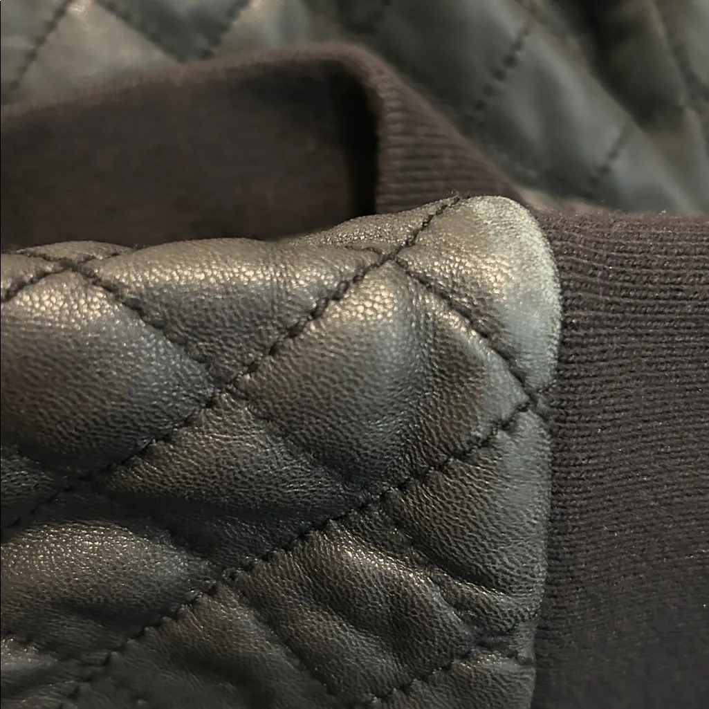 HALOGEN quilted leather jacket - Image 6