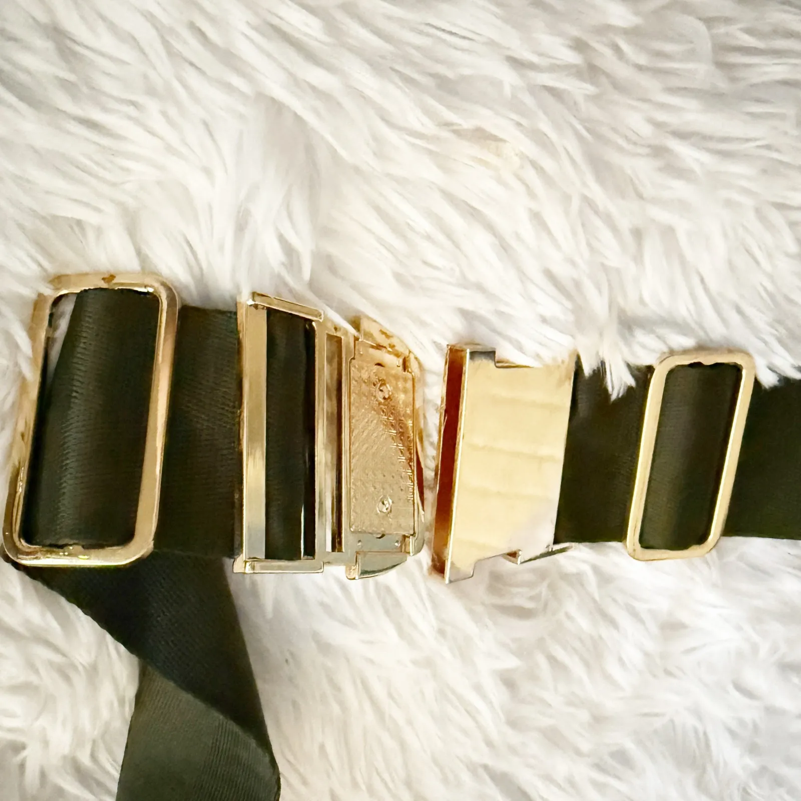 AYLA & CO | The Fanny + Card Wallet Set Pack Belt Bag Metal Buckle | Olive Green - Image 12