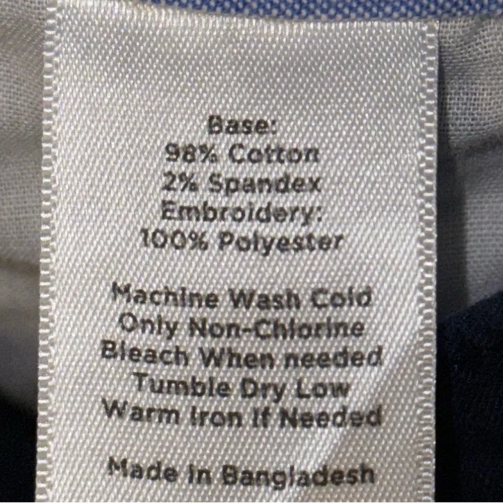 Talbots Weekend Chino Capri Pant Navy Sailboat Embroidery Nautical Women’s 12 P - Image 9